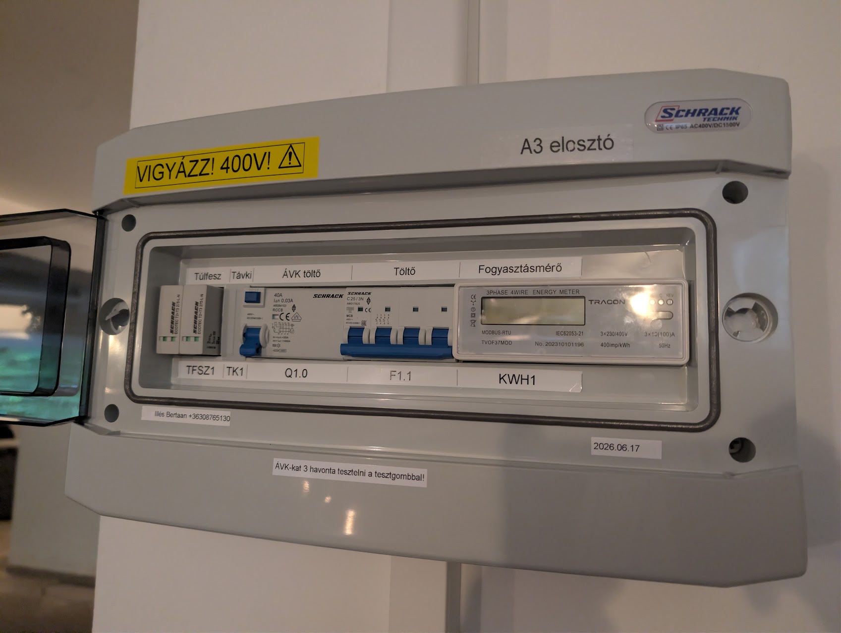 Elektromos autó (EV) töltők telepítése